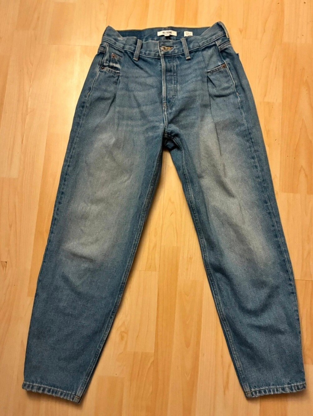 Re/Done High Waisted Tapered Denims